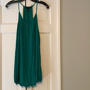 Green Strappy Flowy Dress